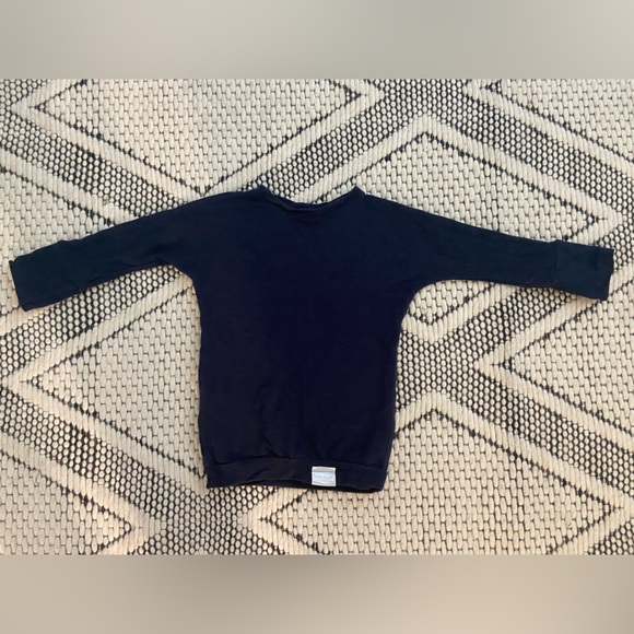 Kid’s Stuff / Trucs d’enfants Grow With Me Sweater Navy Blue 6-18m Like New - Picture 4 of 6